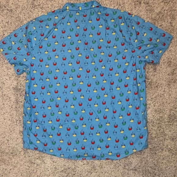 Disney Parks Skyliner Bucket Blue Short Sleeve Shirt XXL - Picture 4 of 4